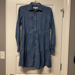 Loft denim dress. Size XS